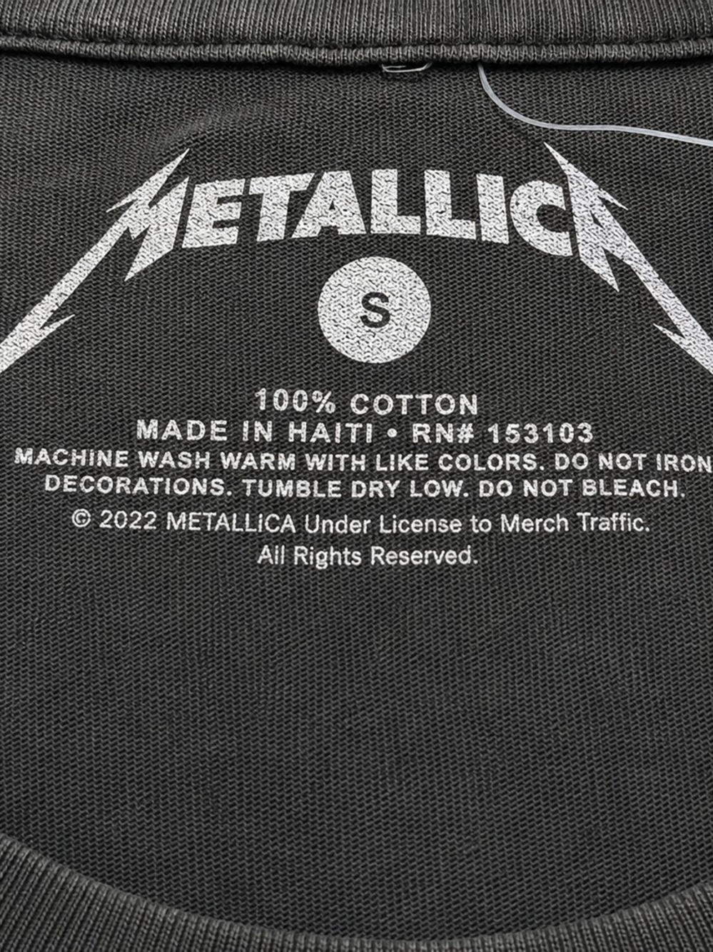 Metallica Skull Floral Graphic Band Tee NWT Sz. S Rock Heavy Metal 100% Cotton - Picture 5 of 9